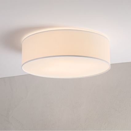 Stropna svetilka SIRJA PLISADO 4xE27/15W/230V premer 45 cm bela