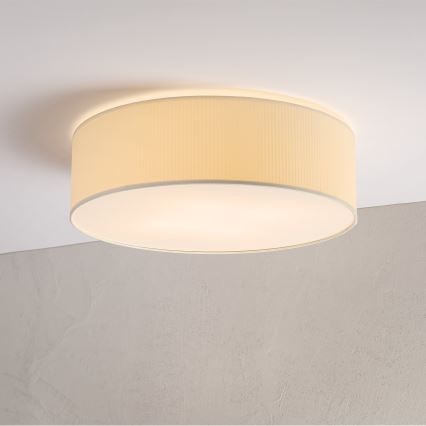 Stropna svetilka SIRJA PLISADO 4xE27/15W/230V Ø 45 cm kremna