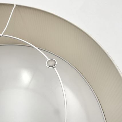 Stropna svetilka SIRJA PLISADO 4xE27/15W/230V Ø 45 cm kremna