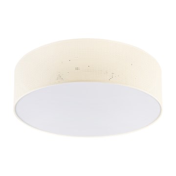 Stropna svetilka SIRJA PLISADO 4xE27/15W/230V Ø 45 cm kremna