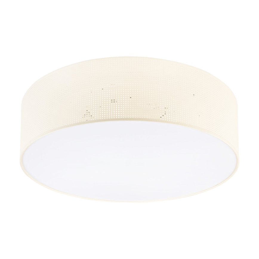 Stropna svetilka SIRJA PLISADO 4xE27/15W/230V Ø 45 cm kremna
