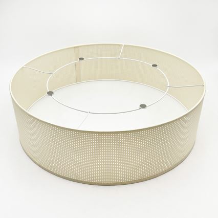 Stropna svetilka SIRJA PLISADO 4xE27/15W/230V Ø 45 cm kremna