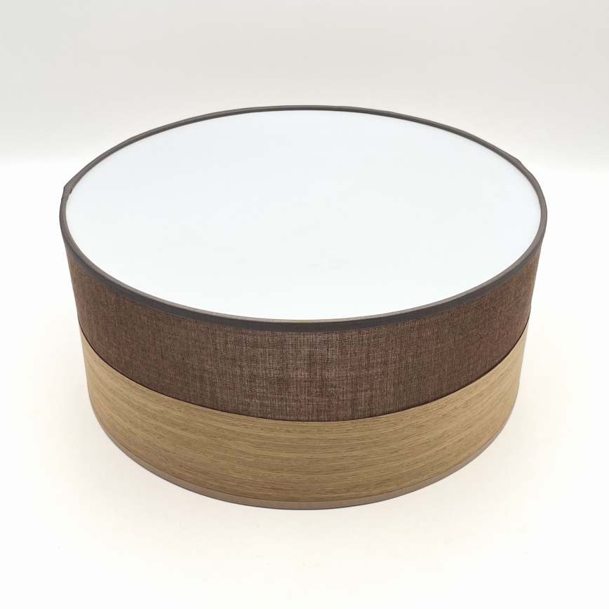 Stropna svetilka SIRJA WOOD 1xE27/15W/230V pr. 35 cm rjava/hrast
