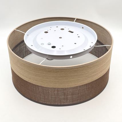 Stropna svetilka SIRJA WOOD 1xE27/15W/230V pr. 35 cm rjava/hrast
