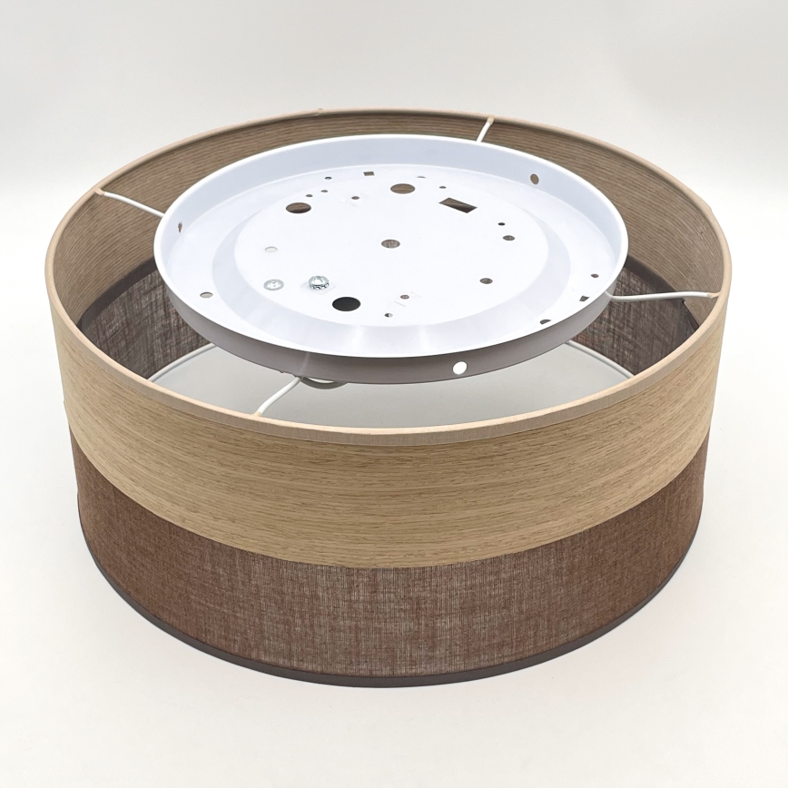 Stropna svetilka SIRJA WOOD 1xE27/15W/230V pr. 35 cm rjava/hrast