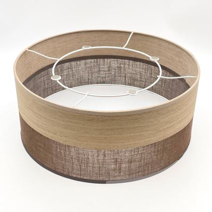 Stropna svetilka SIRJA WOOD 1xE27/15W/230V pr. 35 cm rjava/hrast