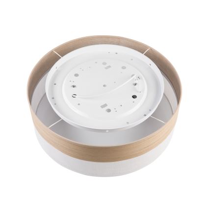 Stropna svetilka SIRJA WOOD 2xE27/15W/230V pr. 45 cm bela/hrast
