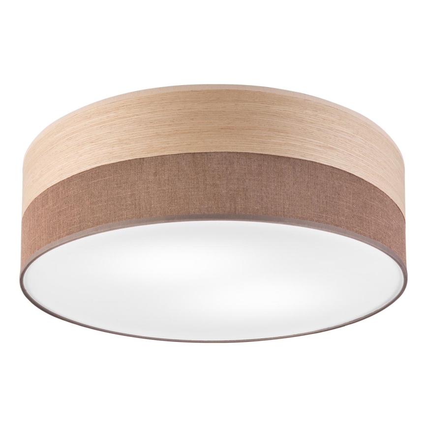 Stropna svetilka SIRJA WOOD 2xE27/15W/230V pr. 45 cm rjava/hrast