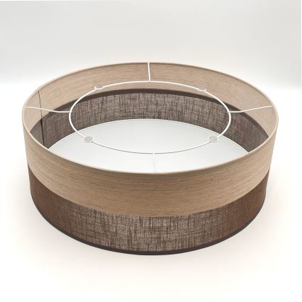 Stropna svetilka SIRJA WOOD 2xE27/15W/230V pr. 45 cm rjava/hrast