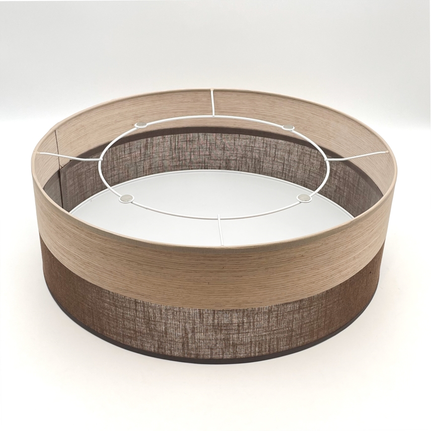 Stropna svetilka SIRJA WOOD 2xE27/15W/230V pr. 45 cm rjava/hrast