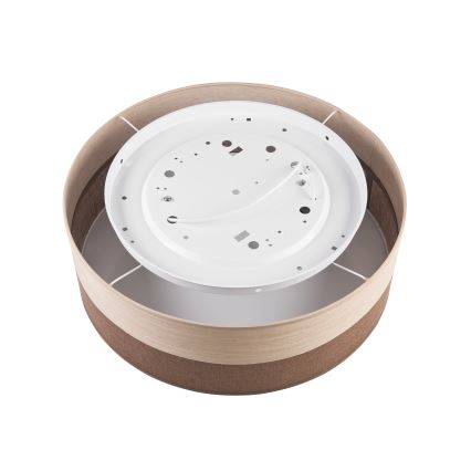 Stropna svetilka SIRJA WOOD 2xE27/15W/230V pr. 45 cm rjava/hrast