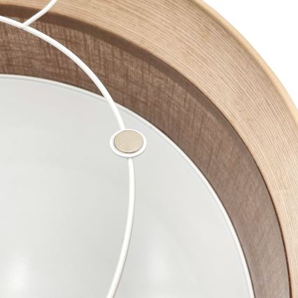 Stropna svetilka SIRJA WOOD 2xE27/15W/230V pr. 45 cm rjava/hrast