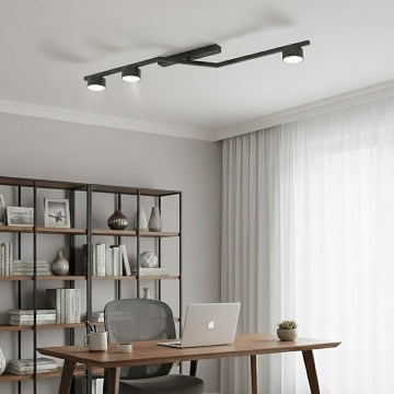 Stropna svetilka SKAN 3xGX53/12W/230V črna