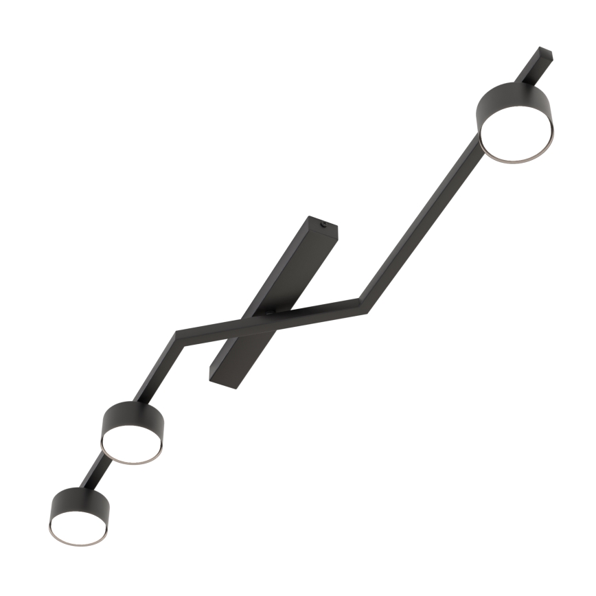 Stropna svetilka SKAN 3xGX53/12W/230V črna