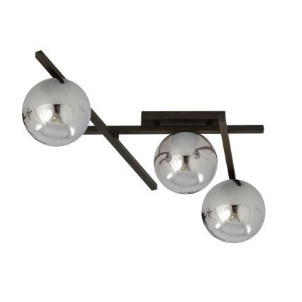 Stropna svetilka SMART 3xE14/10W/230V črna/siva