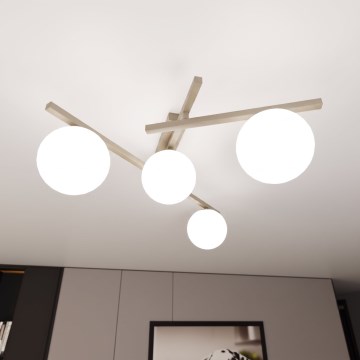 Stropna svetilka SMART 4xE14/10W/230V bežna/bela