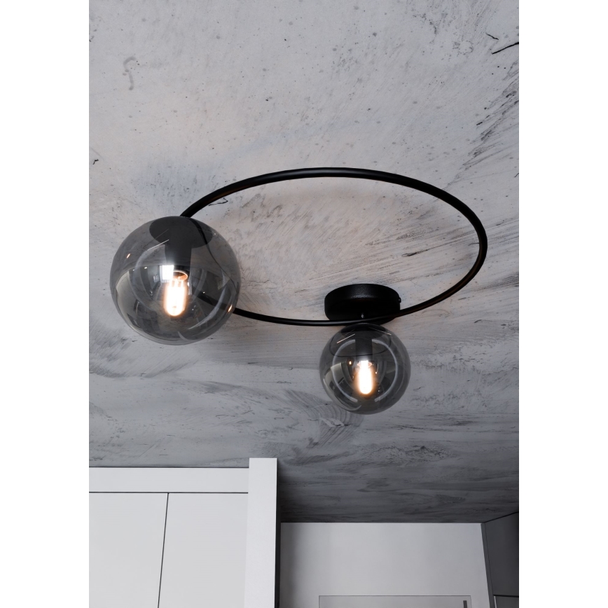 Stropna svetilka SOPRA 2xE14/10W/230V črna