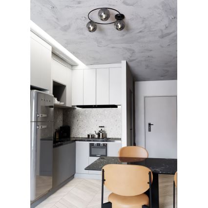 Stropna svetilka SOPRA 3xE14/10W/230V črna