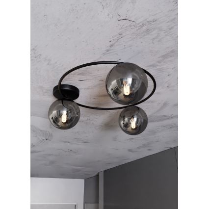 Stropna svetilka SOPRA 3xE14/10W/230V črna