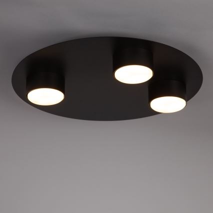 Stropna svetilka STAR 3xGX53/12W/230V črna