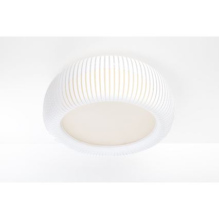 Stropna svetilka STRIPES 2xE27/40W/230V premer 55 cm bela/kremna