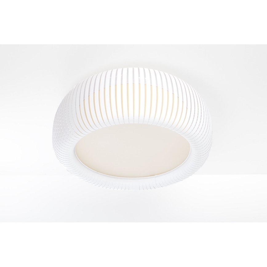 Stropna svetilka STRIPES 2xE27/40W/230V premer 55 cm bela/kremna