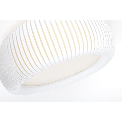 Stropna svetilka STRIPES 2xE27/40W/230V premer 55 cm bela/kremna