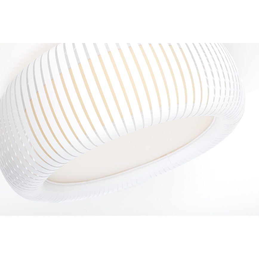 Stropna svetilka STRIPES 2xE27/40W/230V premer 55 cm bela/kremna