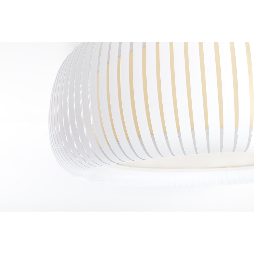 Stropna svetilka STRIPES 2xE27/40W/230V premer 55 cm bela/kremna