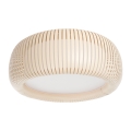 Stropna svetilka STRIPES 2xE27/40W/230V Ø 55 cm kremna/bela