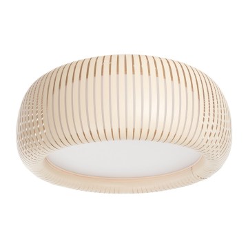 Stropna svetilka STRIPES 2xE27/40W/230V Ø 55 cm kremna/bela