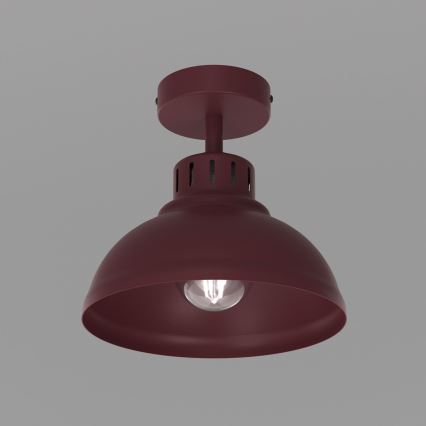 Stropna svetilka SVEN 1xE27/15W/230V, premer 21 cm, bordo