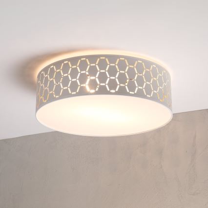 Stropna svetilka ULLE 2xE27/15W/230V premer 45 cm bela