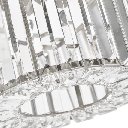 Stropna svetilka VETRO 1xE27/15W/230V, premer 24,5 cm, matiran krom