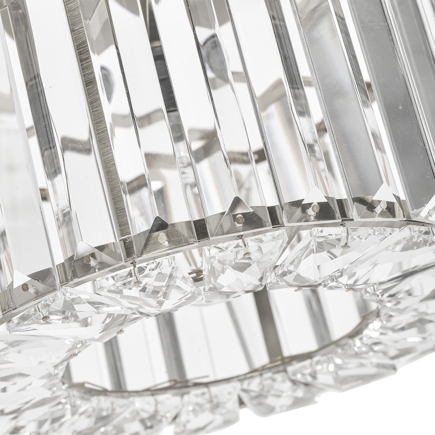 Stropna svetilka VETRO 1xE27/15W/230V, premer 24,5 cm, matiran krom