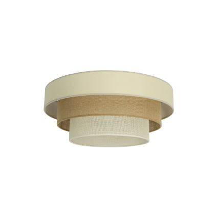 Stropna svetilka WENTA 1xE27/60W/230V premer 50 cm bež/juta