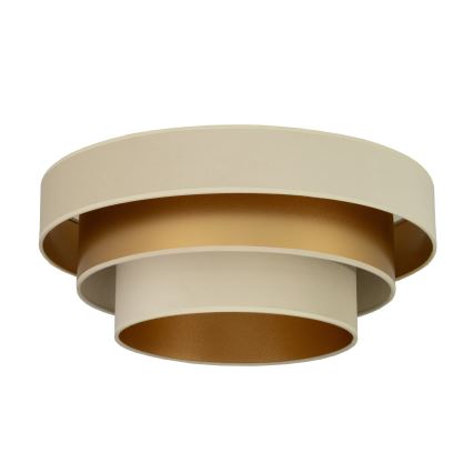 Stropna svetilka WENTA 1xE27/60W/230V, premer 50 cm, bež/zlata