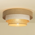 Stropna svetilka WENTA 1xE27/60W/230V Ø 50 cm juta/kremna