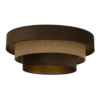 Stropna svetilka WENTA 1xE27/60W/230V Ø 50 cm rjava/juta