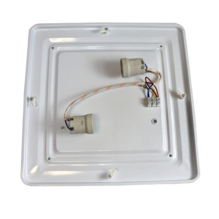 Stropna svetilka WILTON 2xE27/60W/230V 37,5x37,5 cm črna