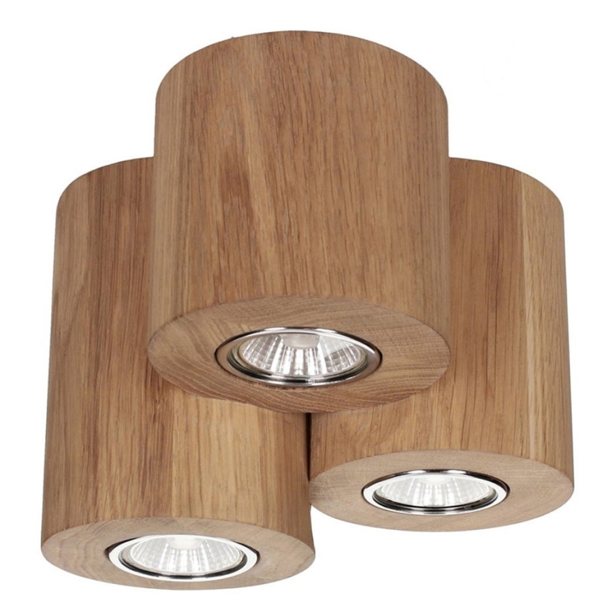 Stropna svetilka WOODDREAM 3xGU10/6W/230V hrast