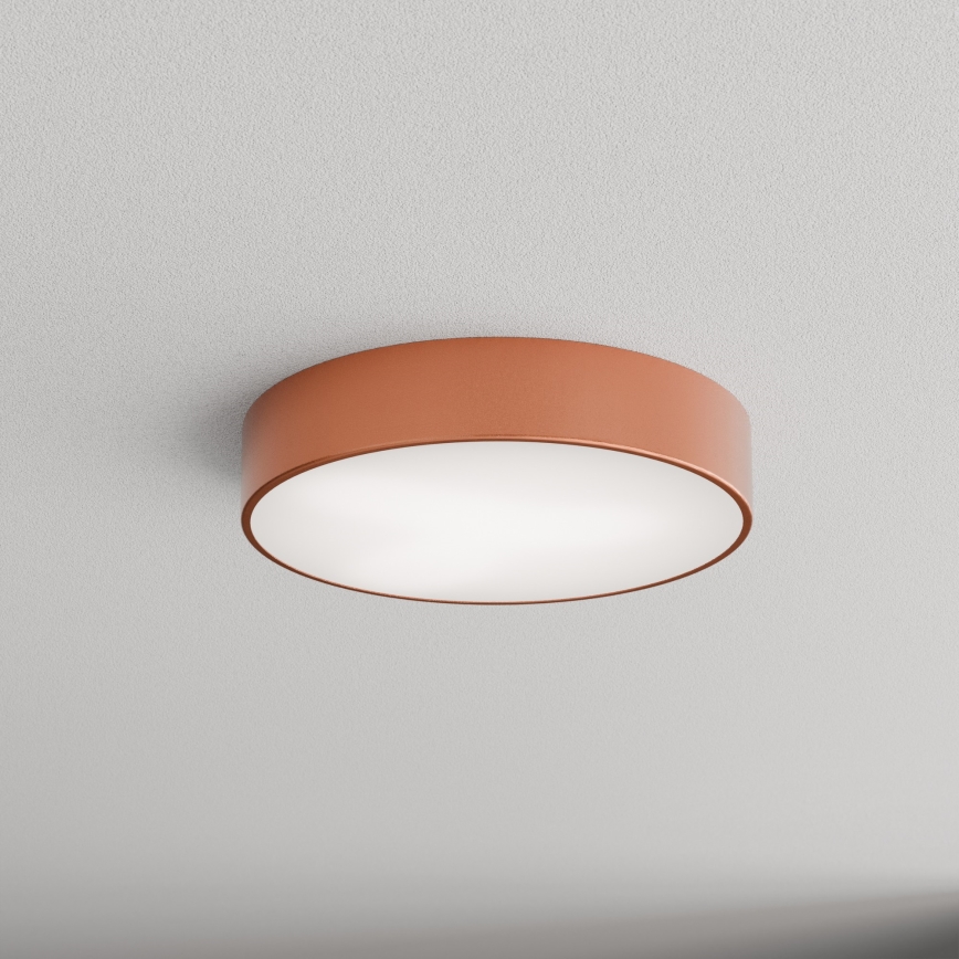Stropna svetilka za kopalnico s senzorjem CLEO 3xE27/24W/230V, premer 40 cm, bakrena, IP54