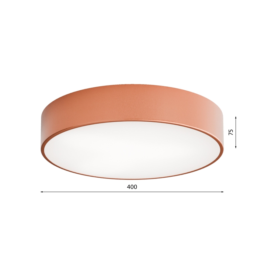 Stropna svetilka za kopalnico s senzorjem CLEO 3xE27/24W/230V, premer 40 cm, bakrena, IP54