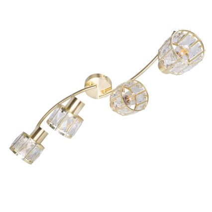 Stropna svetilka ZAHARA 4xE27/10W/230V zlata