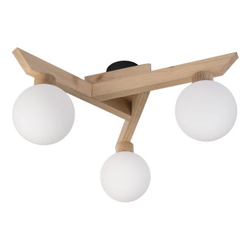 Stropni lestenec ANTONIO 3xG9/5W/230V hrast/bela