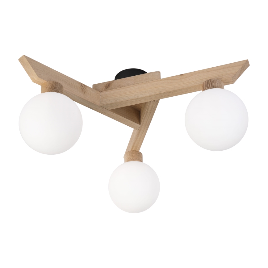 Stropni lestenec ANTONIO 3xG9/5W/230V hrast/bela