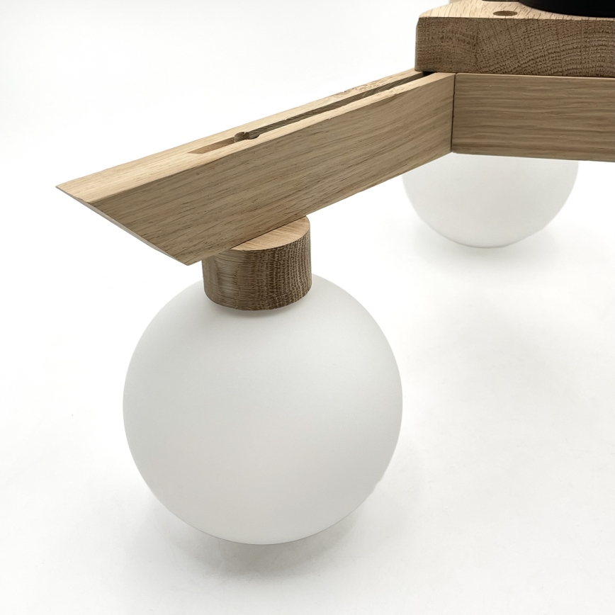 Stropni lestenec ANTONIO 3xG9/5W/230V hrast/bela