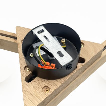 Stropni lestenec ANTONIO 3xG9/5W/230V hrast/bela