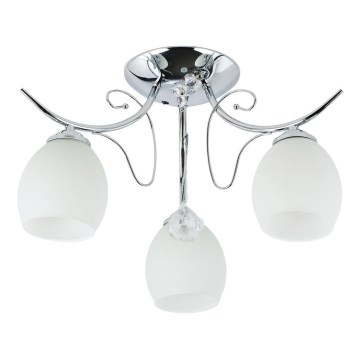Stropni lestenec ELLA 3xE27/15W/230V, sijajni krom