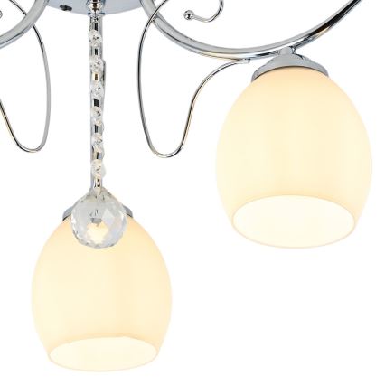 Stropni lestenec ELLA 3xE27/15W/230V, sijajni krom